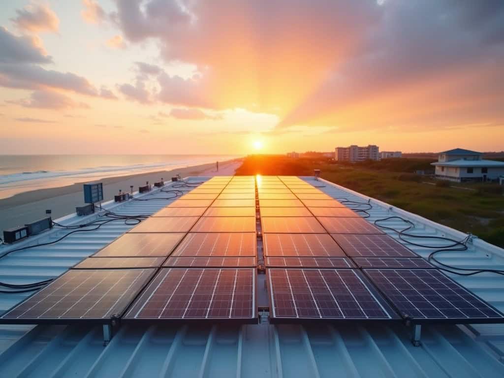 solar panels on commercial flat roof north carolina